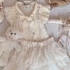 6262587528100040519 cream blouse and skirt set