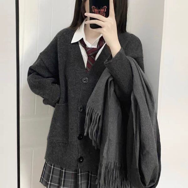 6129720429879429889 shoujo fuzzy cardigan