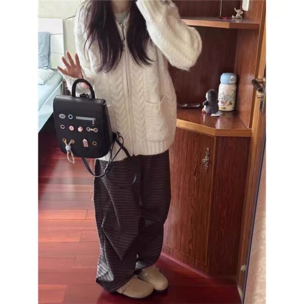 6129720429879429895 knitted white hoodie zip up