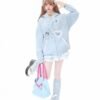 6129720429879429910 ribbon lace bunny hoodie