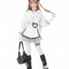 6129720429879429912 ribbon lace bunny hoodie